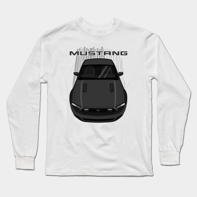 Mustang GT 2013 to 2014 - Black Long Sleeve T-Shirt by V8social